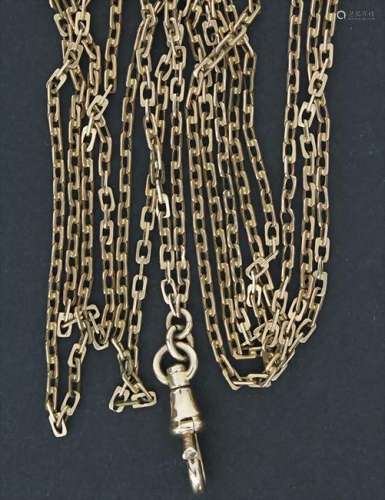 Taschenuhr-Kette / A 14 kt gold pocket watch chain, um