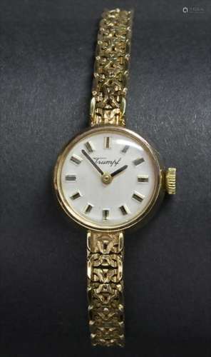 Damenarmbanduhr in Gold / A ladies' wrist watch in
