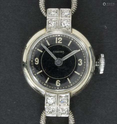 Damenarmbanduhr in Gold mit Diamanten / A lady's watch