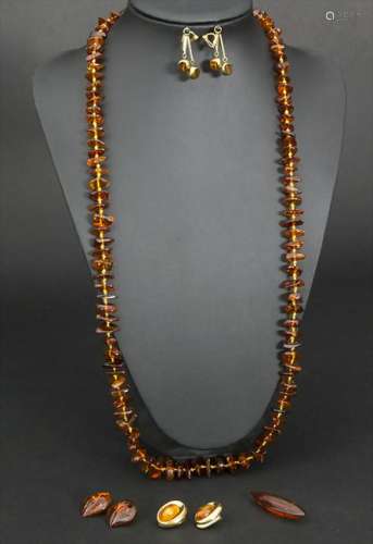 Konvolut Bernsteinschmuck / A set of amber jewellery