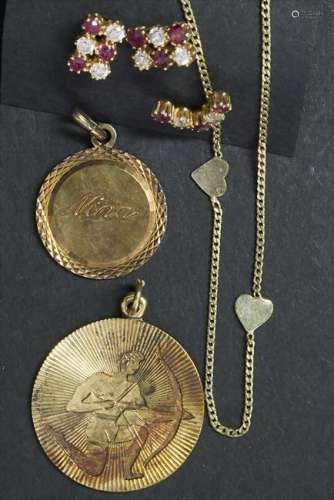 Konvolut Goldschmuck / A set of gold jewellery