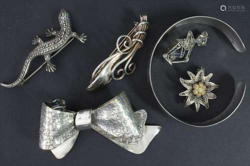 Konvolut Silberschmuck / A set of silver jewelry