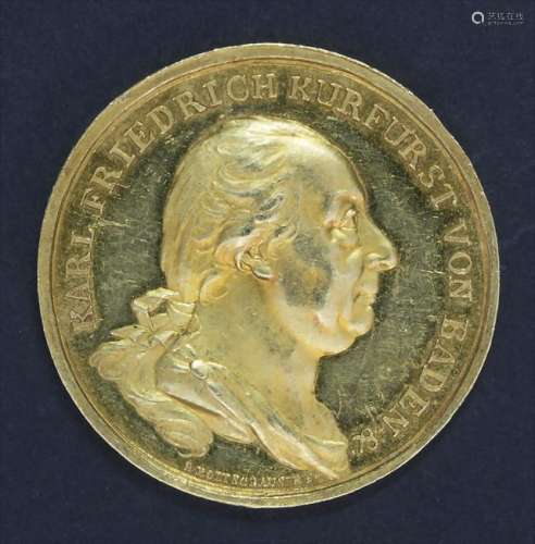 Pfalz / Baden: Rheingold-Medaille auf die Huldigung der