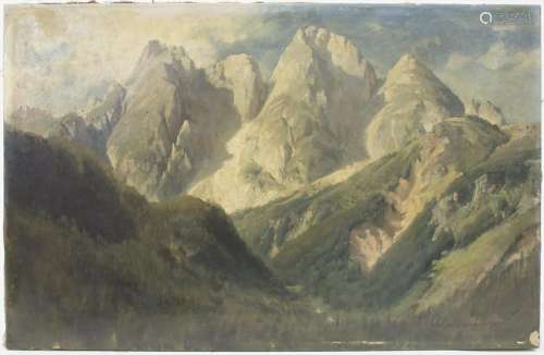 Julius Rollmann (1827-1865), 'Gebirgslandschaft' / 'A