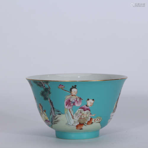 A Chinese Famille Rose Porcelain Cup