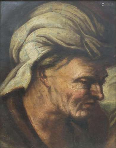 Meister, des 18. Jh. 'Orientale mit Turban' Material: