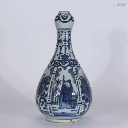 A Chinese Blue and White Porcelain Vase