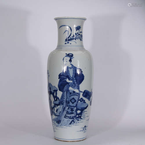 A Chinese Blue and White Porcelain Vase