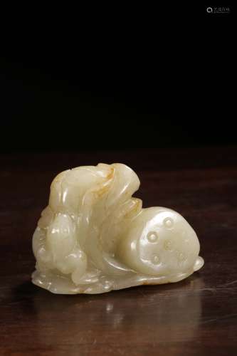 A Chinese Hetian Jade Ornament for Pressing Paper