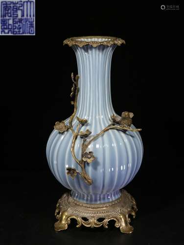 A Chinese Embossed Porcelain Vase