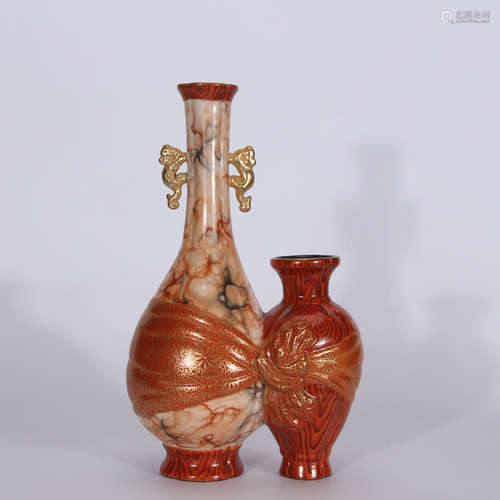 A Chinese Porcelain Duplex Vase