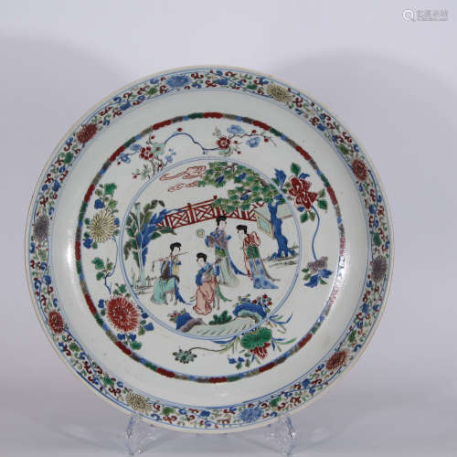 A Chinese Colorful Porcelain Plate