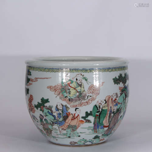 A Chinese Colorful Porcelain Tank