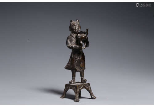 A Chinese Bronze Statue Ornament