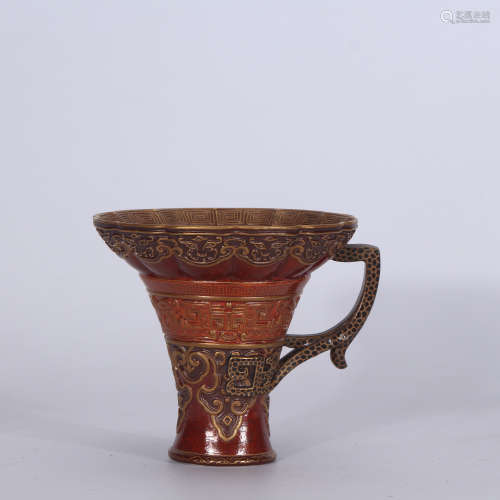 A Chinese Imitation Lacquerware Cup