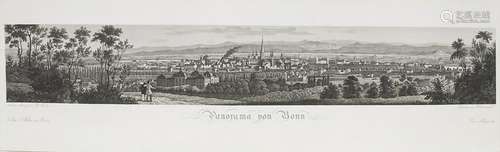 Grünewald nach Beck 'Panorama von Bonn', um 1840