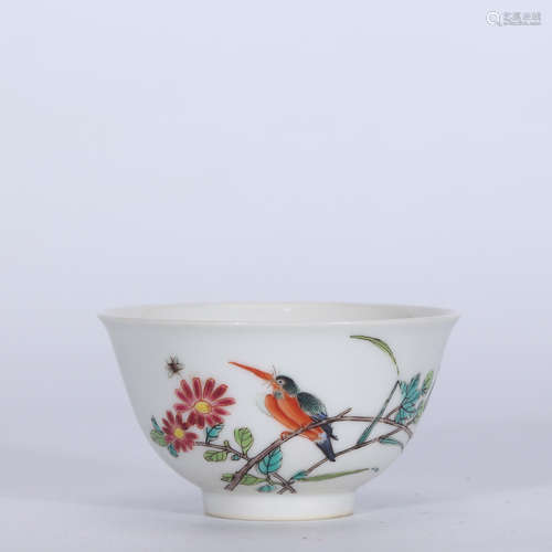 A Chinese Famille Rose Porcelain Cup