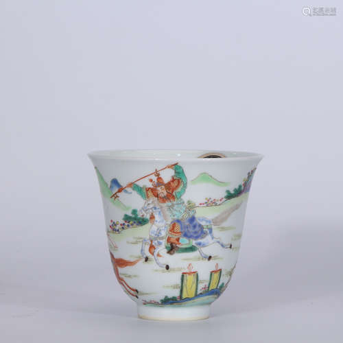 A Chinese Famille Rose Porcelain Cup