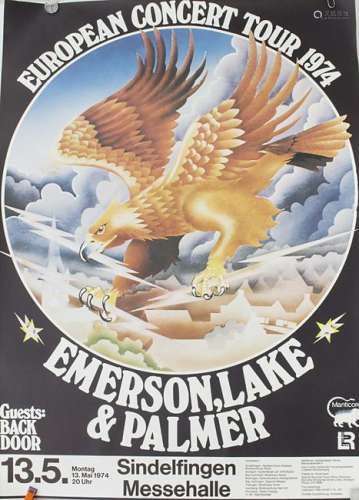 Konzertplakat 'Emerson Lake & Palmer' / A concert