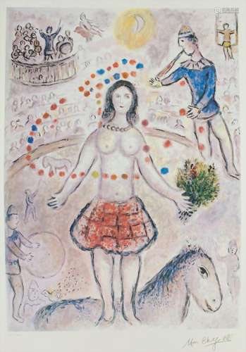 Marc Chagall (1887-1985), 'Zirkus Jongleur' / 'Circus