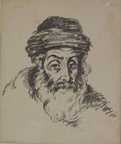 Hermann Struck (1876-1944), 'Rabbi Akiba Eger' Technik:
