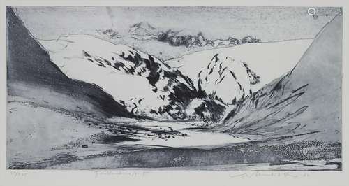 Wolfgang Werkmeister (*1941), 'Fjordlandschaft VIII'