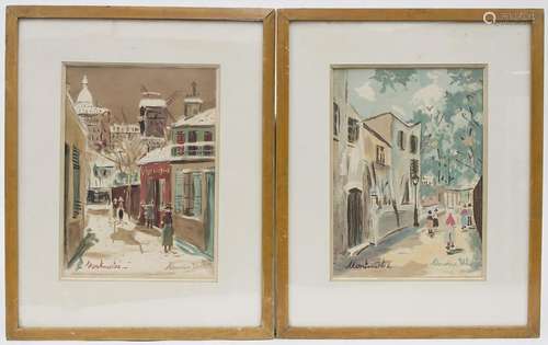 Maurice Utrillo (1883-1955), 2 Pariser Ansichten