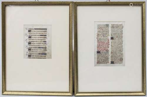 2 Handschriften / A set of 2 manuscripts Material:
