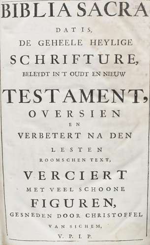Ian van Moerentorf / van Sichem: 'Biblia Sacra',