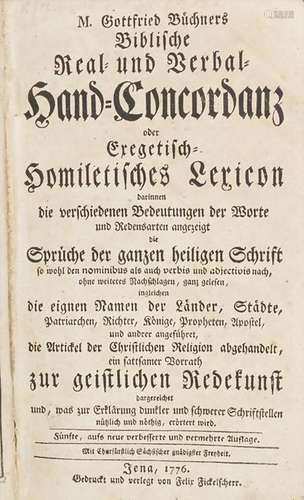 M. Gottfried Büchner: 'Biblische Real- und