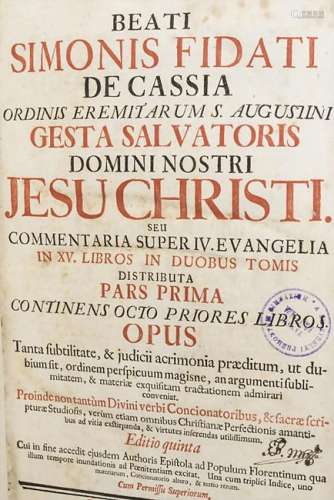 Beati Simonis Fidati de Cassia ... Jesu Christi,