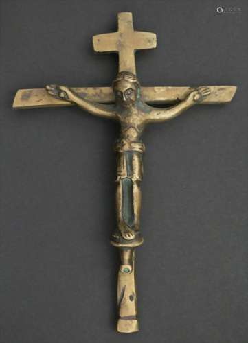 Bronze-Kruzifix / A bronze crucifix, 18./19. Jh.