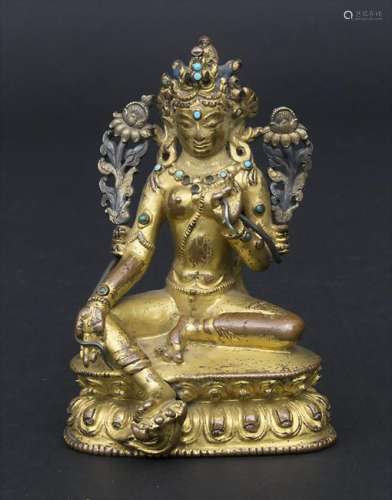 Bodhisattva mit Lotusblüten / A Bodhisattva with lotus