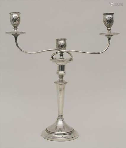 3-armiger Leuchter / A 3-arms silver chandelier,