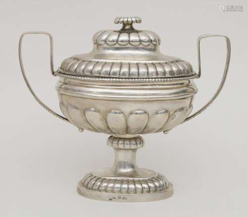Louis-Seize Zuckerdose / A silver sugar bowl, Gottfried