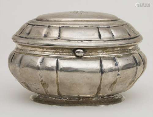 Barock Dose / A Baroque silver sugar box, Johann Adolph