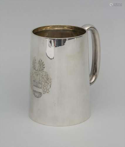 Silberhumpen mit Wappen / A silver tankard with coat of