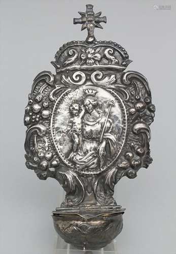 Barock Weihwasserbehälter / A silver Baroque holy water