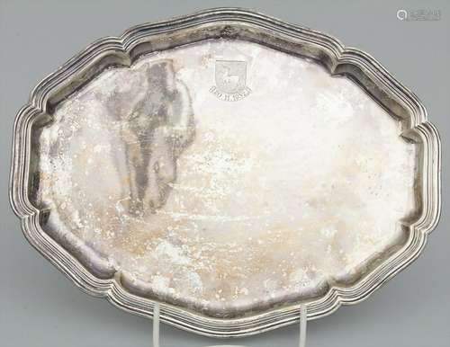 Tablett / A silver tray, deutsch, um 1932 Material: