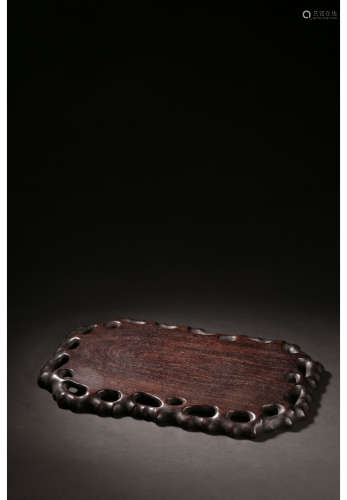 A Chinese Mahogany Teaboard