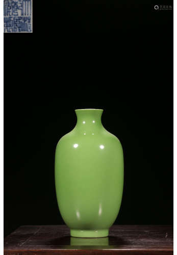 A Chinese Green Glaze Porcelain Vase