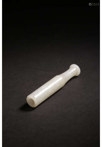 A Chinese Hetian Jade Cigarette Holder
