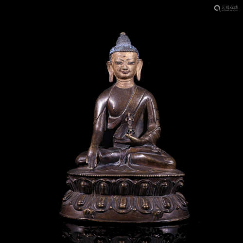 A Chinese Bronze Buddha Statue