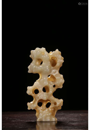 A Chinese Carved Hetian Jade Ornament