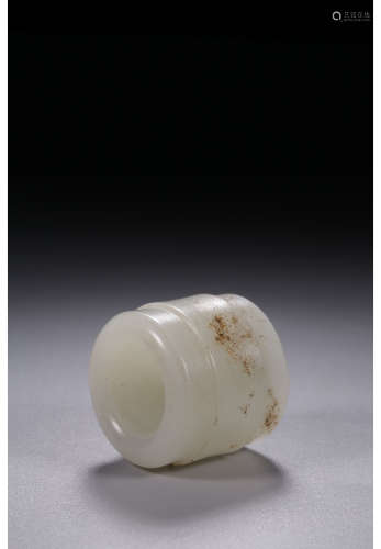 A Chinese Hetian Jade Ring
