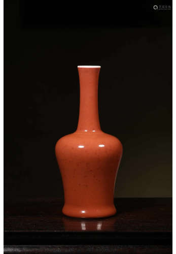 A Chinese Carmine Glaze Porcelain Zun