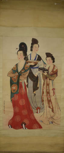 A Chinese Painting, Liu Lingcang Mark