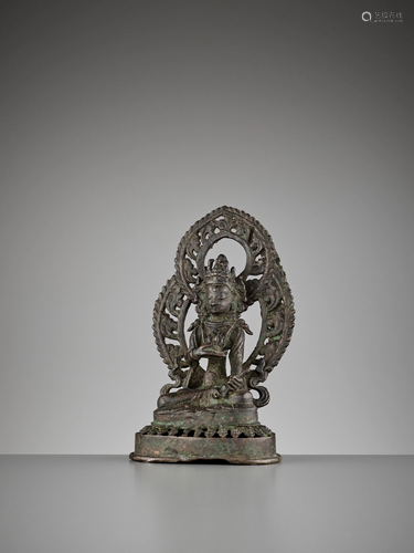 A BRONZE FIGURE OF VAJRASATTVA, 18TH-19TH CE…