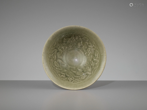 A YAOZHOU CELADON-GLAZED 'BOYS' BOWL, SONG