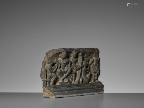 A FINELY CARVED BUDDHIST FRIEZE, GANDHARA